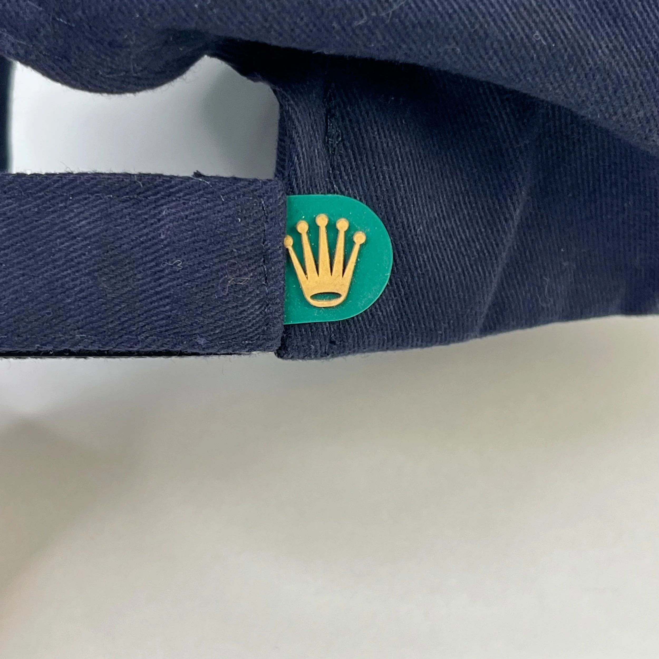 Rolex Navy Blue Cotton Baseball Cap Crown Logo Adjustable Hat